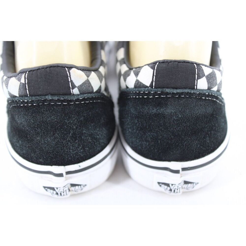 VANS OFF THE WALL youth sz 5 lace up checkered low top sneaker - Picture 8 of 11
